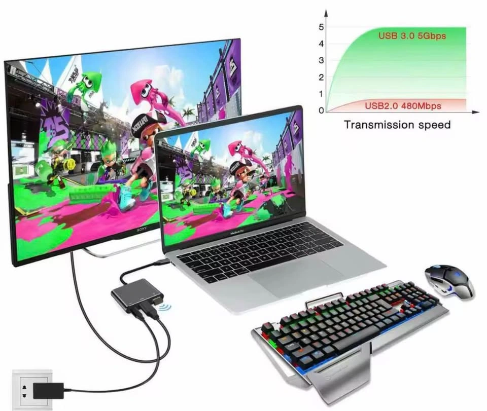 Brand New 3-in-1 USB-C Hub Adapter - photo 3