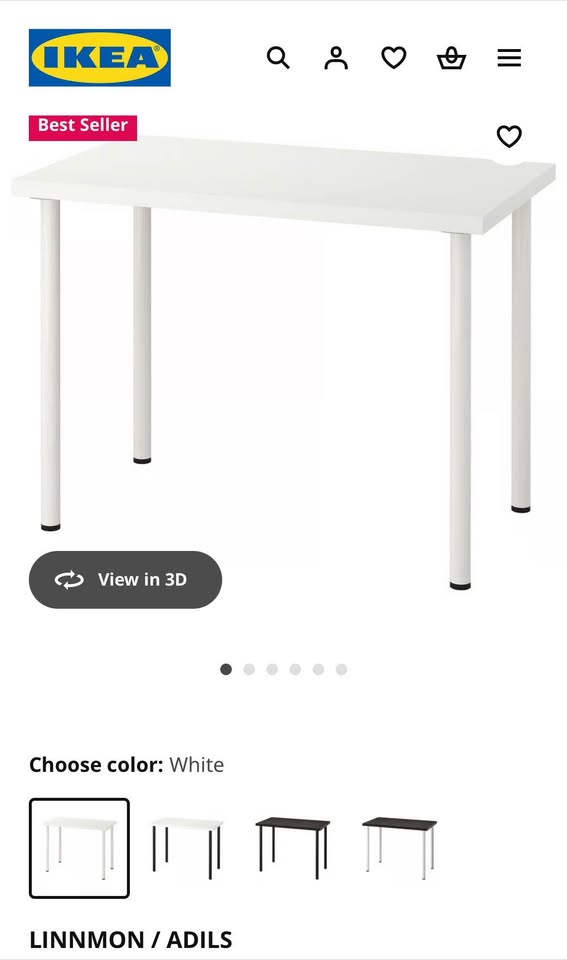 IKEA - LINNMON / ADILS Desk 100x60cm - photo 3