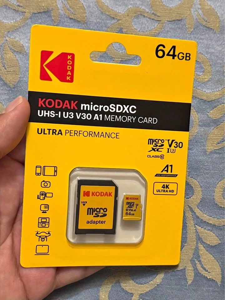 NEW 64GB SD Memory Card & MicroSD Card – Class 10 High Speed