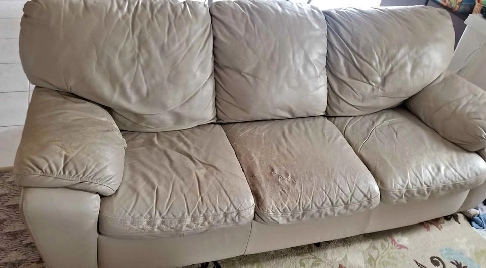 Used Leather Sofa and Loveseat Set