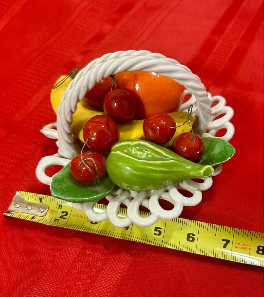 Vintage Italian Ceramic Fruit Basket - photo 4