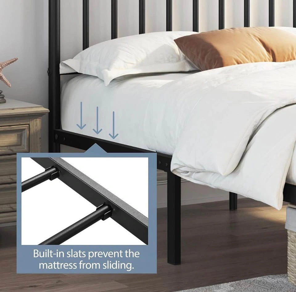 Queen Bed + Like-New Mattress + 2 IKEA Nightstands - photo 4