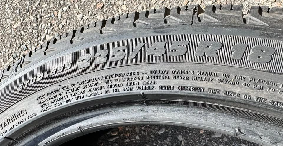225/45/18 MICHELIN WINTER TIRES - photo 5