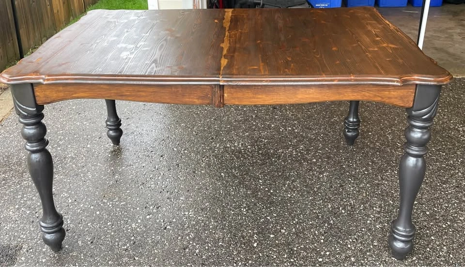 Two-Tone Wood Dining Table - photo 2