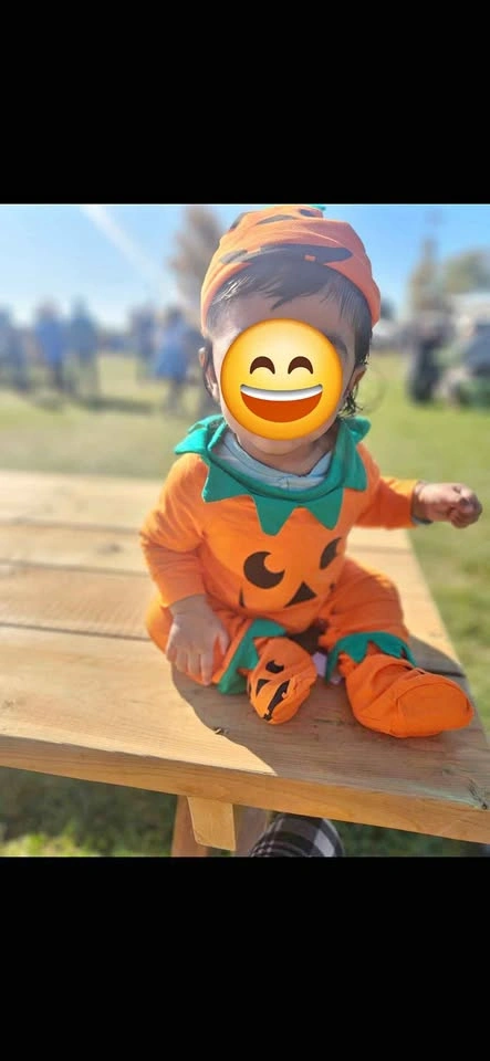 Baby Pumpkin Halloween Costume (3-6M)