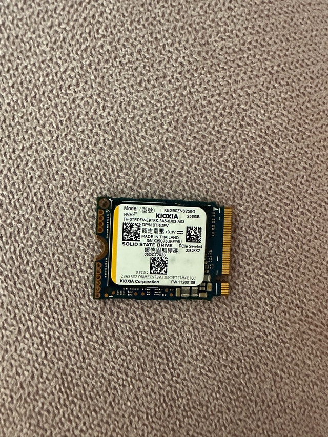 Kioxia 256GB Gen4x4 NVMe SSD