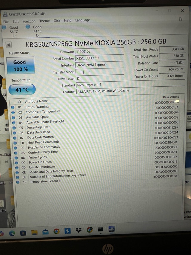 Kioxia 256GB Gen4x4 NVMe SSD - photo 2