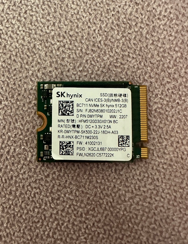 SK Hynix 512GB NVMe SSD