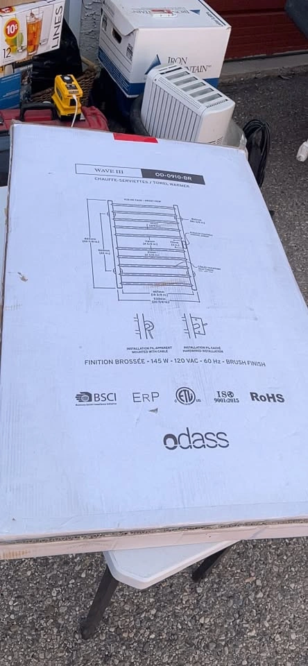 Odass Wave III OD-0910-BR Towel Warmer - photo 3