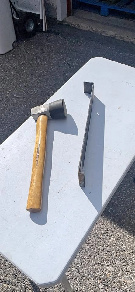 Paslode Rubber Mallet hardwood floor hammer and hardwood floor B