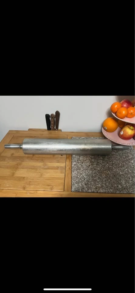 Industrial metal rolling pin