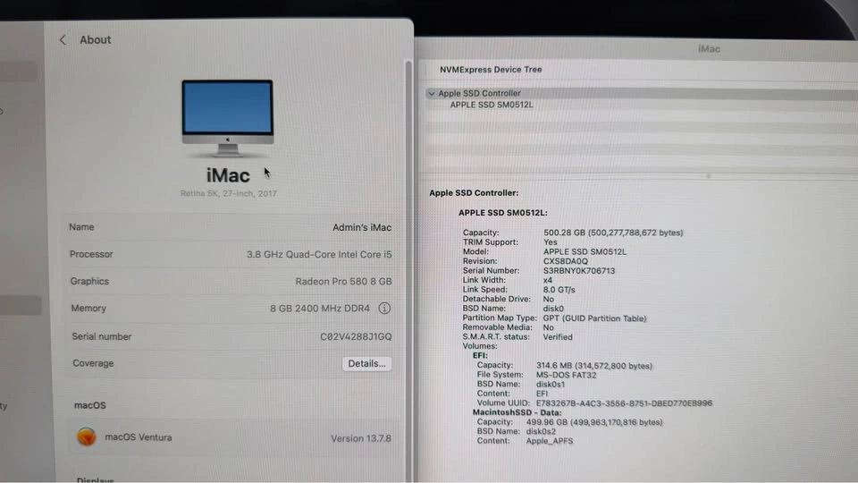 2017 iMac 27” 5K - $300 - photo 3