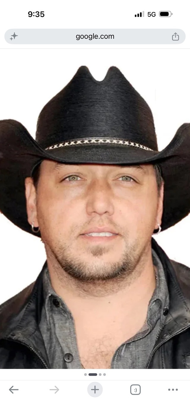 Jason Aldean Straw Cowboy Hat — Size Large