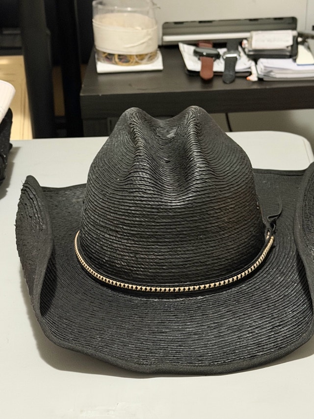 Jason Aldean Straw Cowboy Hat — Size Large - photo 2