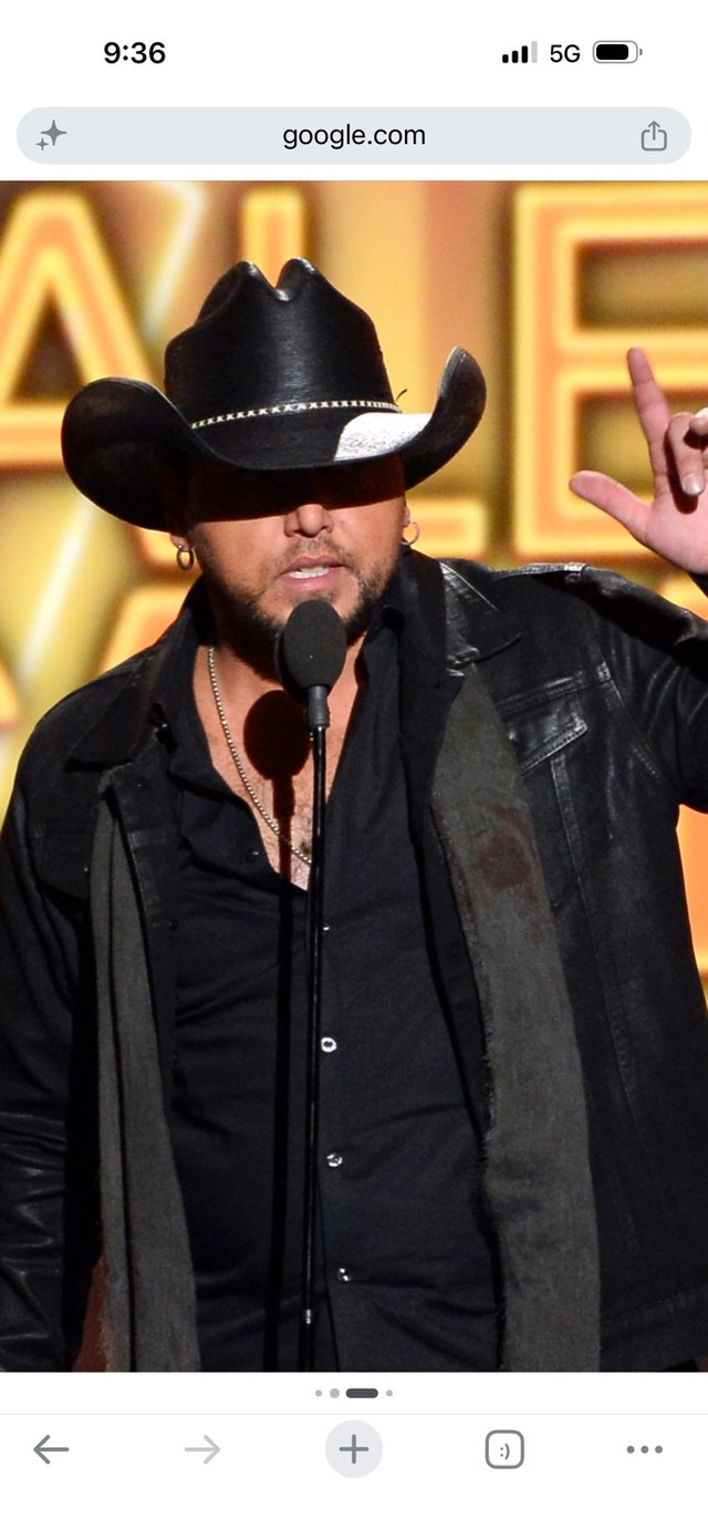 Jason Aldean Straw Cowboy Hat — Size Large - photo 3