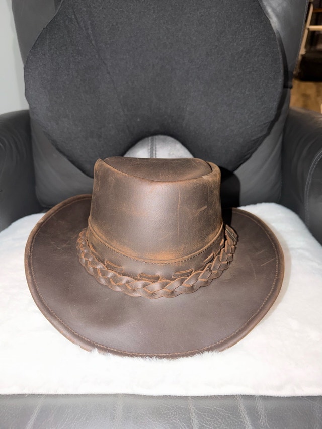 Genuine Leather Cowboy Hat - photo 2