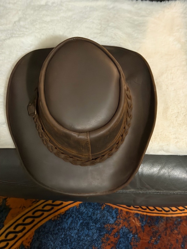 Genuine Leather Cowboy Hat - photo 4