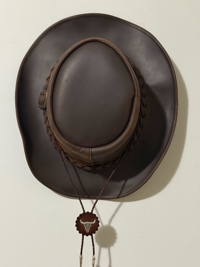 Genuine Leather Cowboy Hat - photo 5