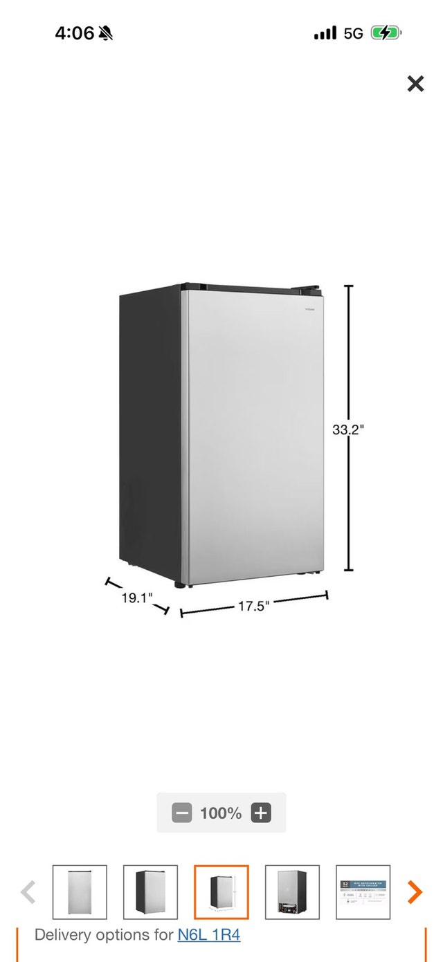 Brand New Small 3.1 Cubic Foot 2 Door Fridge with Freezer - photo 3