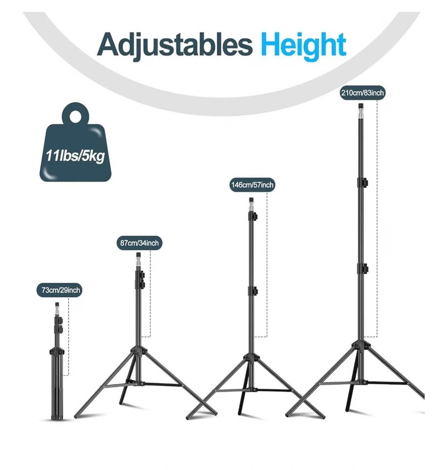 EMART 7ft Photography Light Stands – Set of 2 with Carry Bags - photo 2