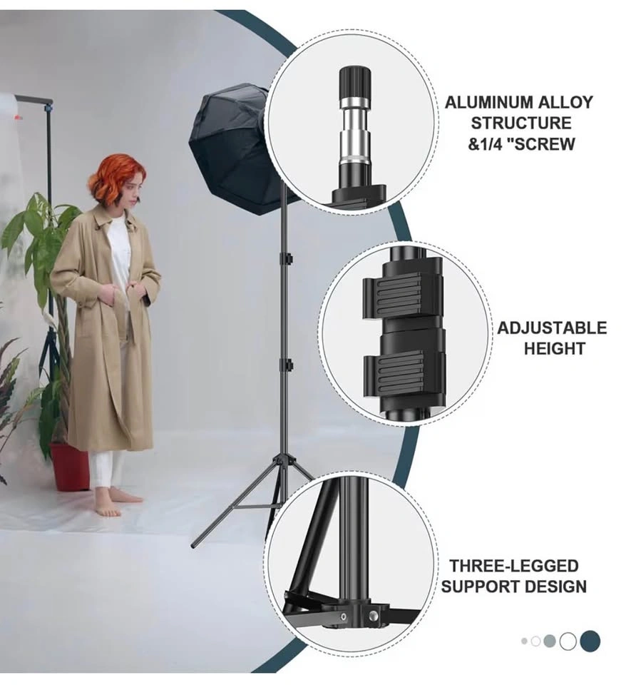 EMART 7ft Photography Light Stands – Set of 2 with Carry Bags - photo 3