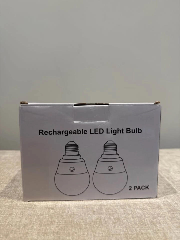 Rechargeable LED Light Bulbs – 2 Pack with Remote - Open Box - photo 3