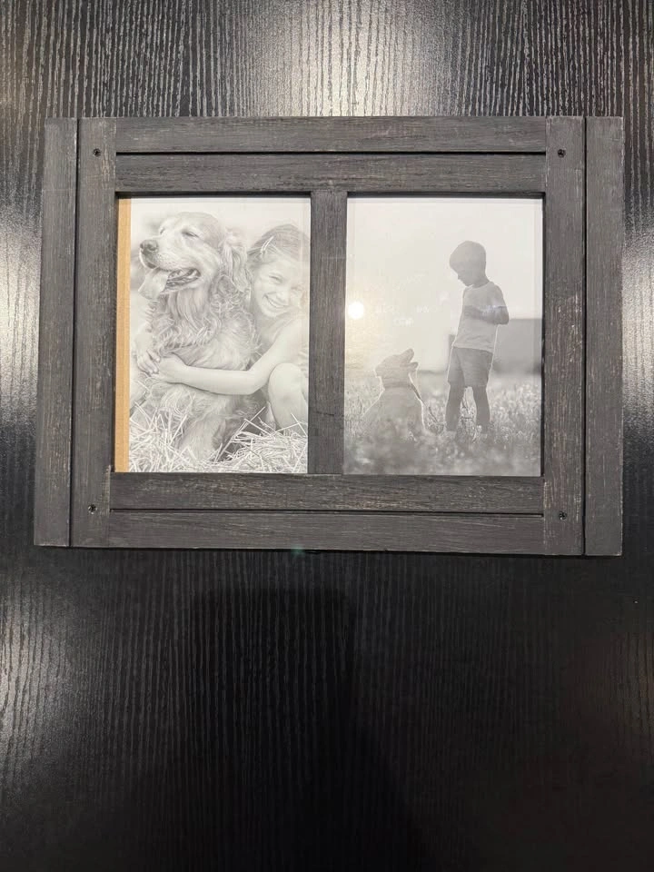 Americanflat Rustic Black Double Photo Frame – 5×7 - Brand New - photo 4
