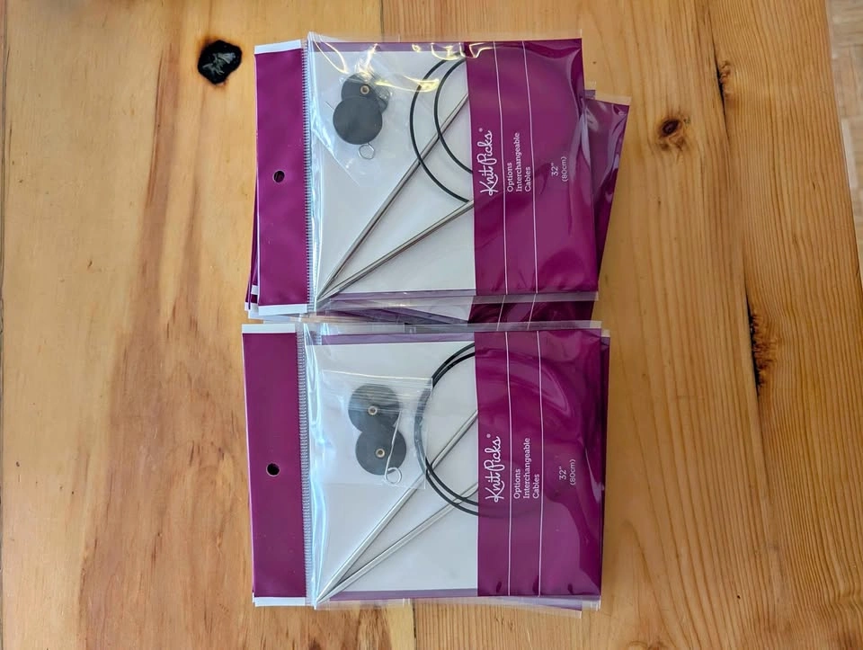 US 5 knitting needles, circular. 32" chord