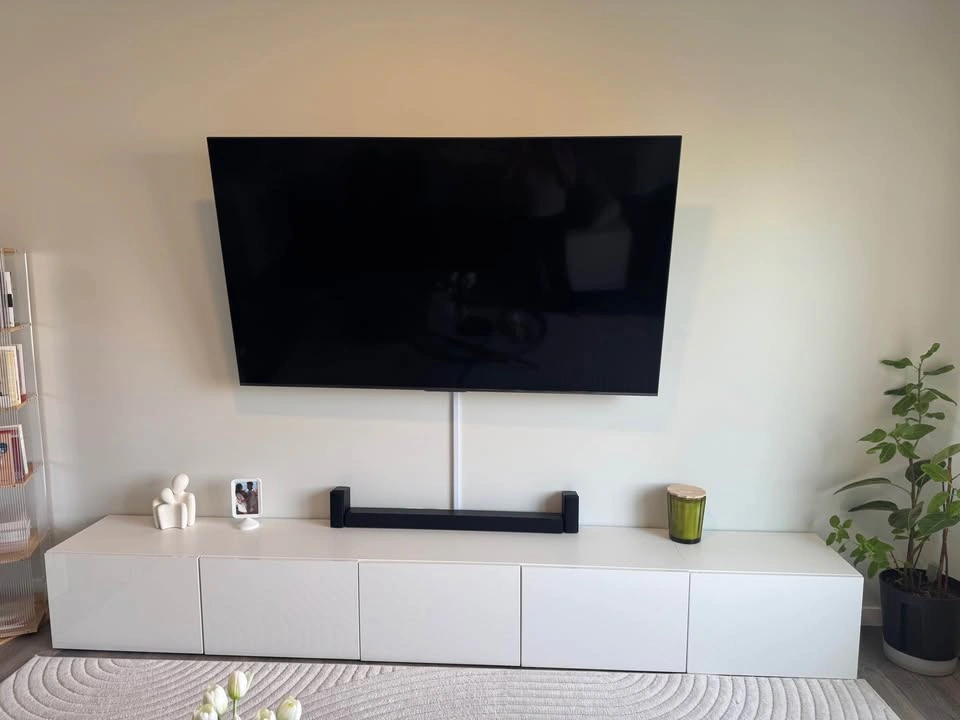 WHITE BESTA TV BENCH - photo 2