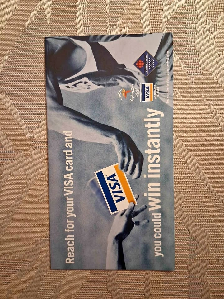 Vintage 2000 Sydney Olympics Visa Promotional Pamphlet
