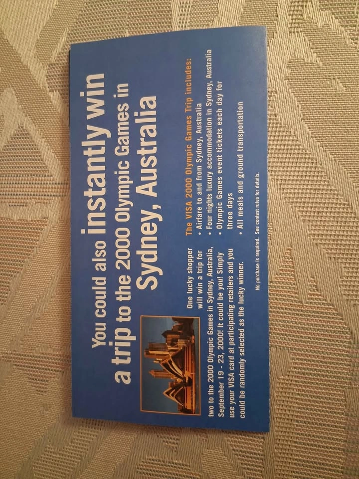 Vintage 2000 Sydney Olympics Visa Promotional Pamphlet - photo 3