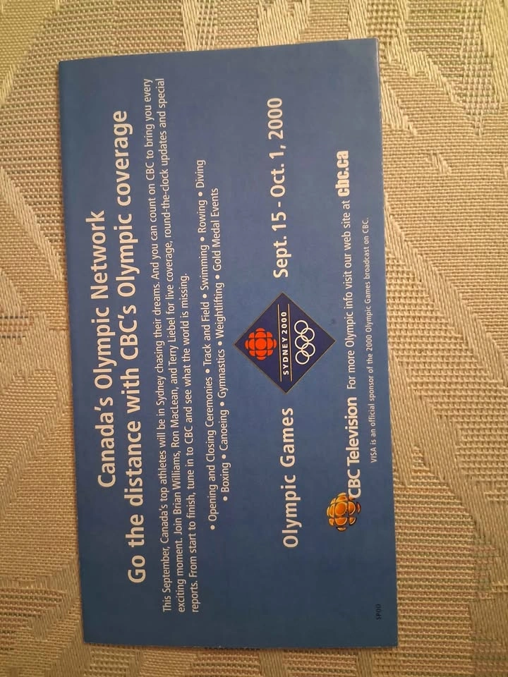 Vintage 2000 Sydney Olympics Visa Promotional Pamphlet - photo 4