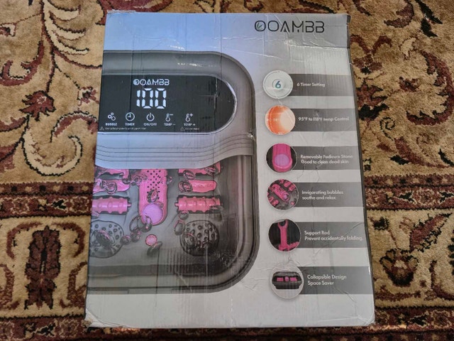 NEW IN BOX OOAMBB Foldable Foot Spa Tub / Pedicure Bath