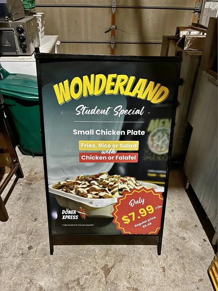 Commercial Double-Sided A-Frame Sidewalk Sign