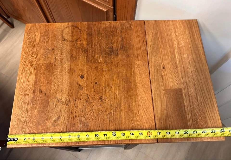 Kitchen Trolley Cart with drop-leaf wood top - photo 4