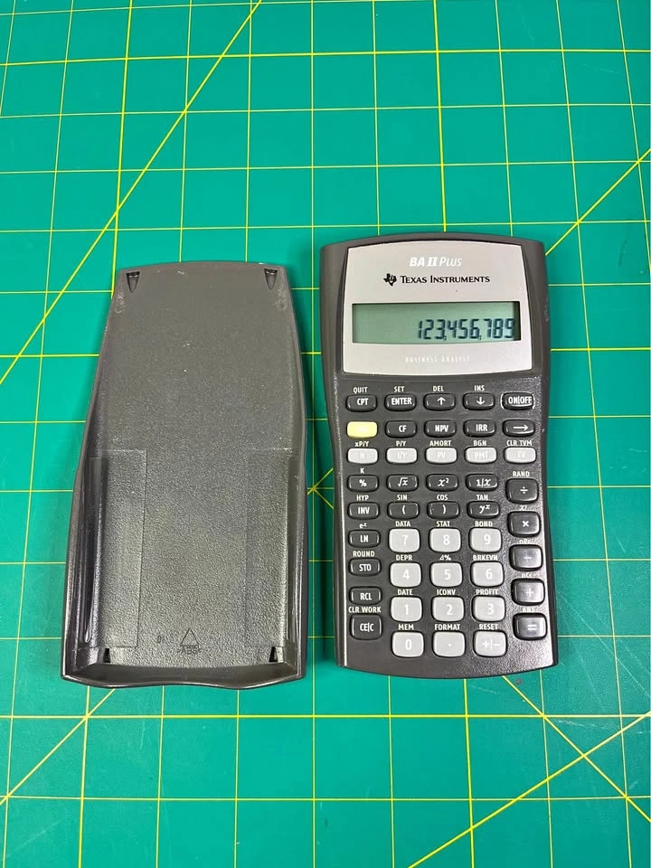 Texas Instruments BA II Plus Financial Calculator w/ Cover