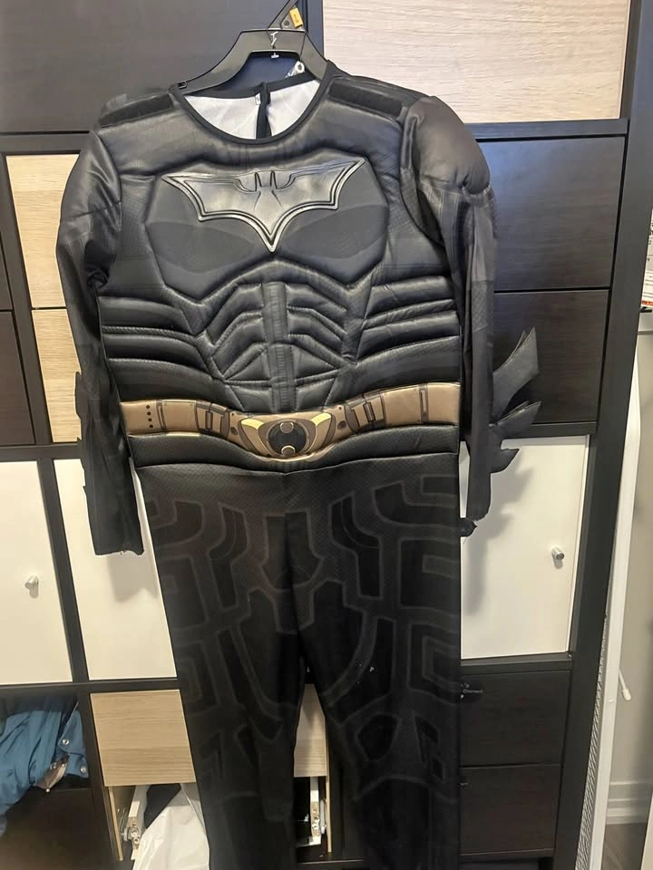 Batman Muscle Chest Halloween Costume - Kids Medium (8-10)
