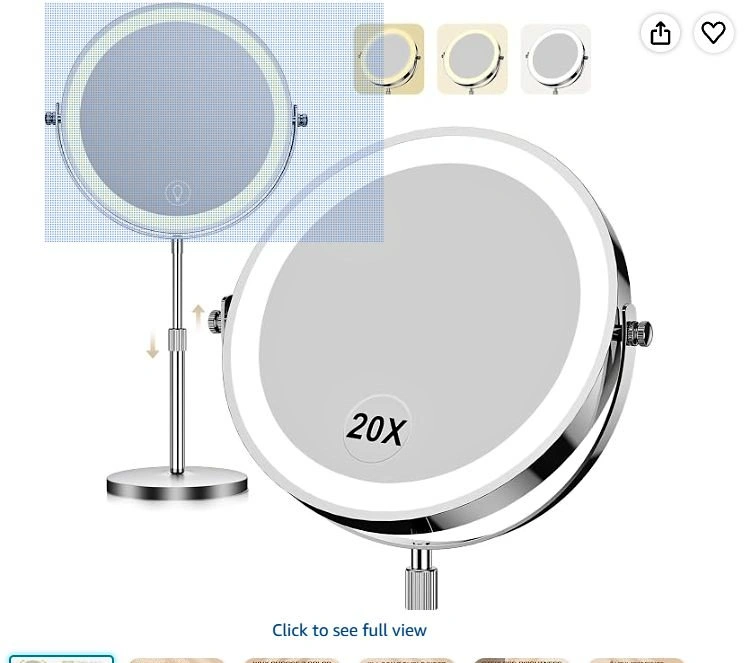 Brand new 9-Inch LED Makeup Mirror with 1X/20X Magnification