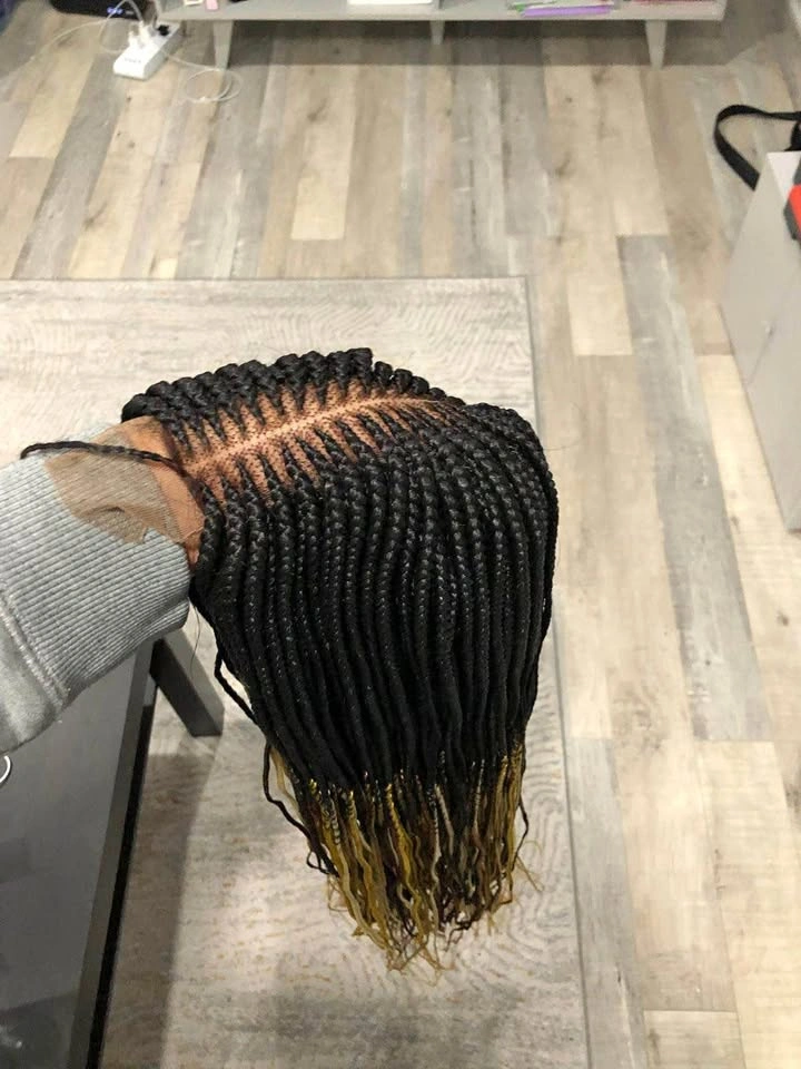 Braided Lace Front Ombre Wig