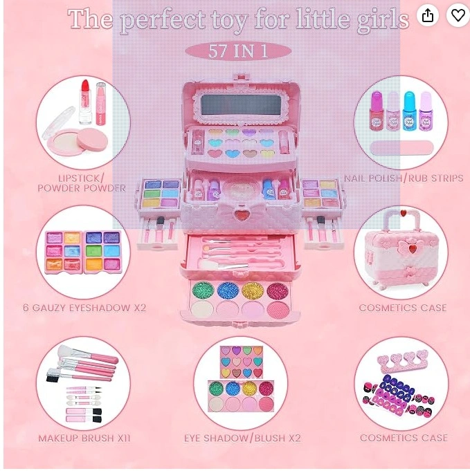 Brand new Kids Washable Makeup Kit for Girls – Pink Pretend Play - photo 4