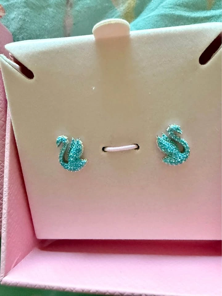Swarovski Swan Earings