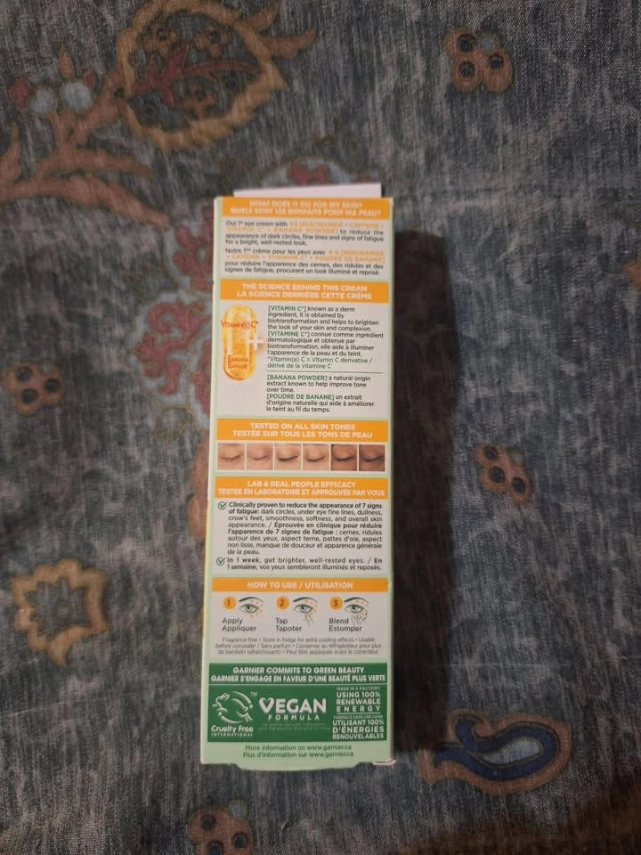 Garnier SkinActive Vitamin C Brightening Eye Cream 15 mL – NEW - photo 2