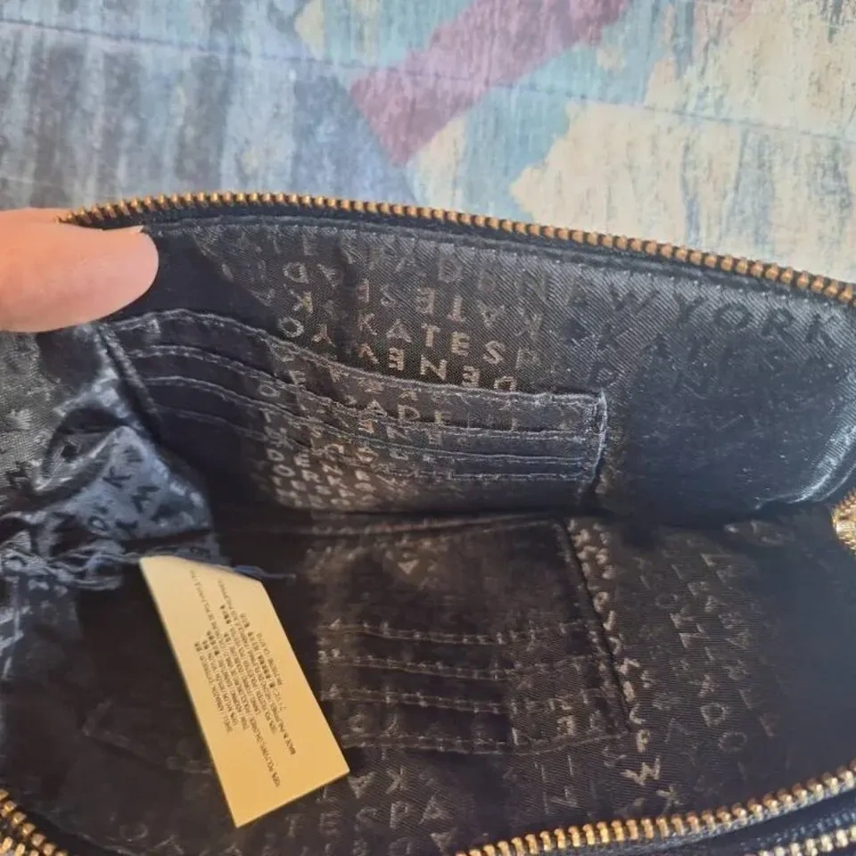 Kate Spade New York Wristlet – Black Nylon (Gold Hardware) - photo 2