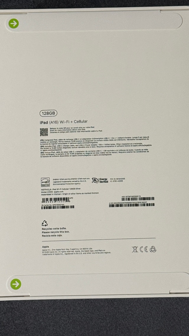 BRAND NEW Apple iPad 128GB Wi-Fi + Cellular - photo 3