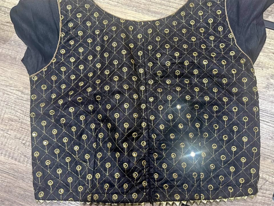 Black Embroidered Ethnic Blouse