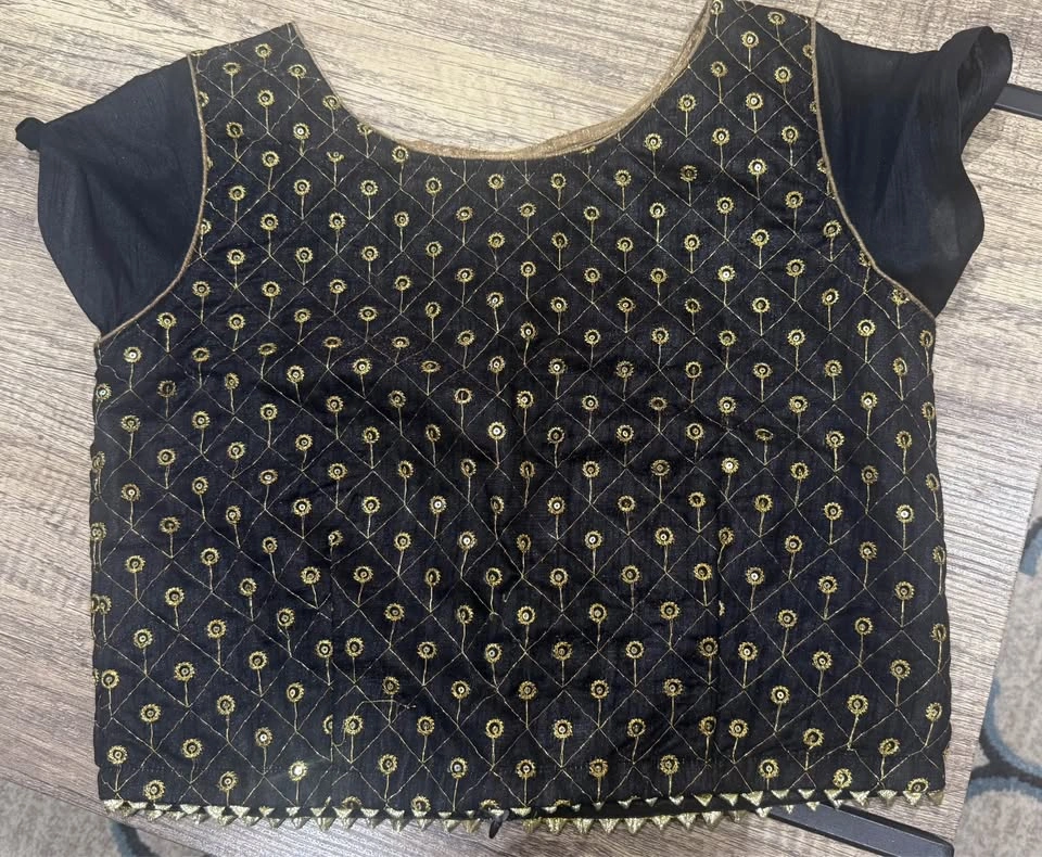 Black Embroidered Ethnic Blouse - photo 3
