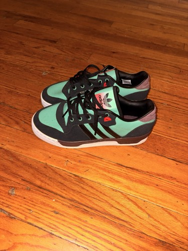 adidas Originals Rivalry Low Men's Sneakers Black/Green 8.5 - photo 2