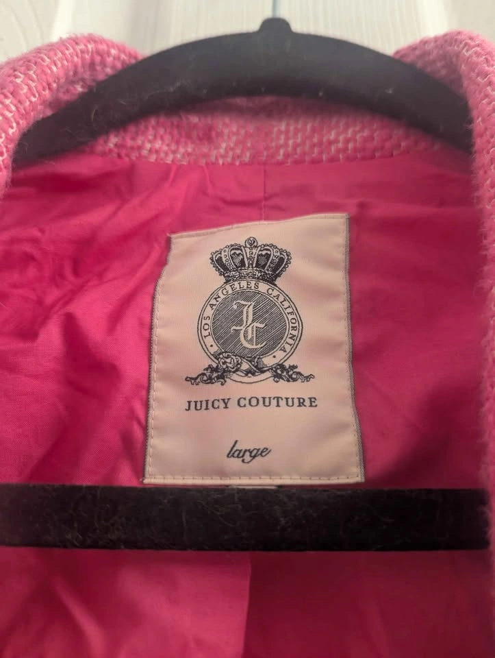 Juicy Couture Pink Tweed Blazer – Size L - photo 2
