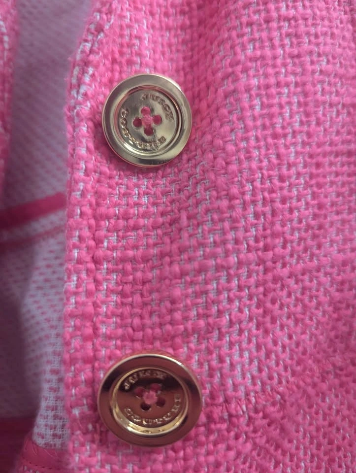 Juicy Couture Pink Tweed Blazer – Size L - photo 4