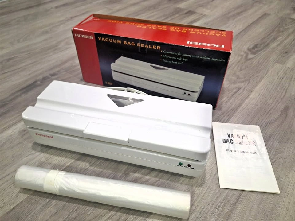 Rossi Vacuum Bag Sealer H-8830 – With Bag Rolls, Manual & Box